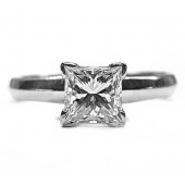 1ct. Princess Cut Diamond D VS1 GIA certified Engagement Ring
