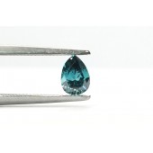 Pear Shaped Blue Diamond 1/3ct. Brilliant Look 