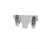 Diamond Hoop Earrings, Princess Cuts Invisible Set 75pts. t.w. 14kt White Gold