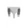 Diamond Hoop Earrings, Princess Cuts Invisible Set 75pts. t.w. 14kt White Gold