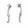 Diamond Drop Earrings in 14kt White Gold