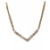 Diamond "V" Chanel Set Necklace 1.54cts. in 14kt Gold